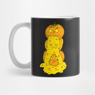 Halloween Stacked Pumpkins Puke Patch Mug